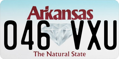 AR license plate 046VXU
