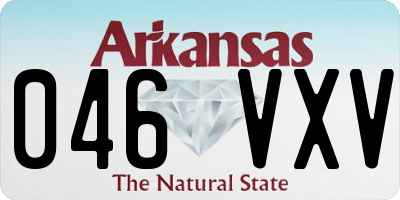 AR license plate 046VXV