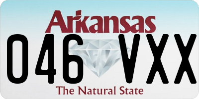 AR license plate 046VXX