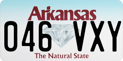AR license plate 046VXY