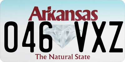 AR license plate 046VXZ