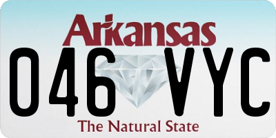 AR license plate 046VYC
