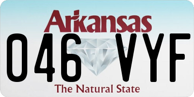 AR license plate 046VYF