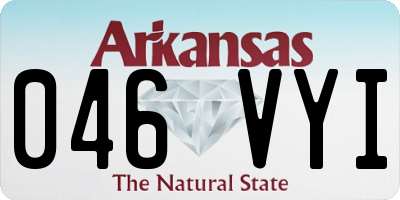 AR license plate 046VYI