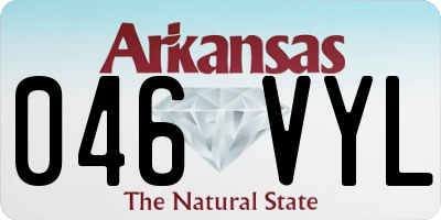AR license plate 046VYL