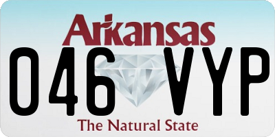 AR license plate 046VYP