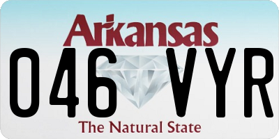 AR license plate 046VYR