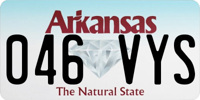 AR license plate 046VYS