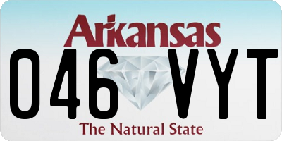 AR license plate 046VYT