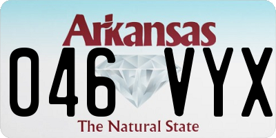 AR license plate 046VYX