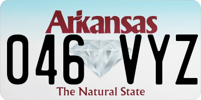 AR license plate 046VYZ