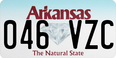 AR license plate 046VZC