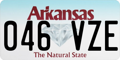 AR license plate 046VZE