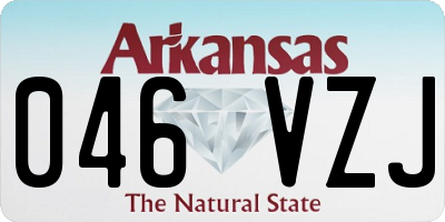 AR license plate 046VZJ