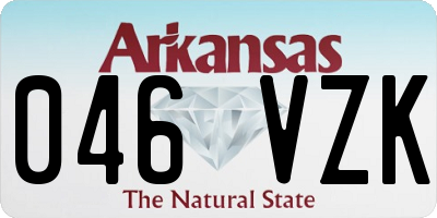 AR license plate 046VZK