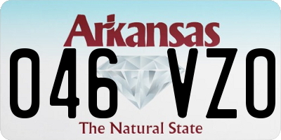 AR license plate 046VZO
