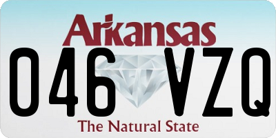 AR license plate 046VZQ
