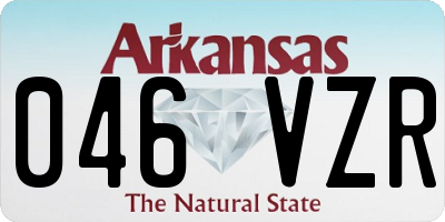 AR license plate 046VZR