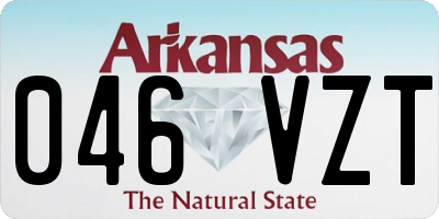 AR license plate 046VZT