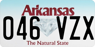 AR license plate 046VZX