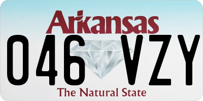 AR license plate 046VZY