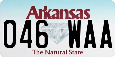 AR license plate 046WAA