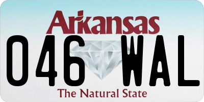 AR license plate 046WAL