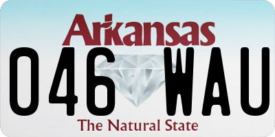 AR license plate 046WAU