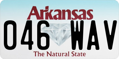 AR license plate 046WAV