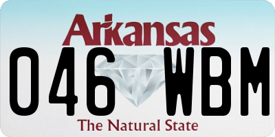 AR license plate 046WBM