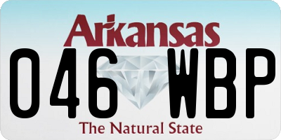 AR license plate 046WBP
