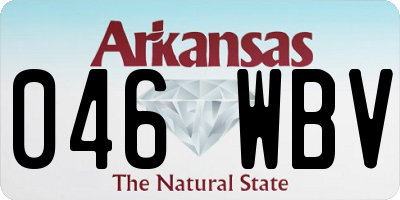 AR license plate 046WBV