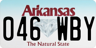 AR license plate 046WBY