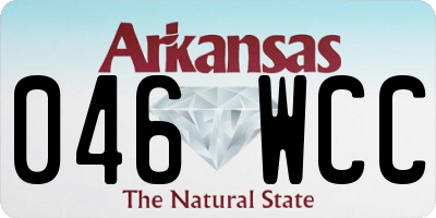 AR license plate 046WCC