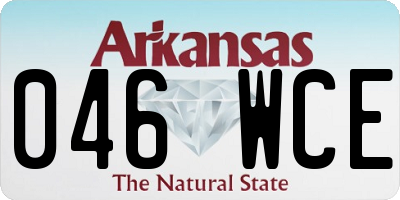 AR license plate 046WCE