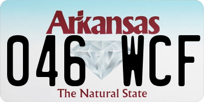 AR license plate 046WCF