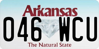 AR license plate 046WCU