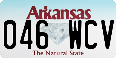 AR license plate 046WCV