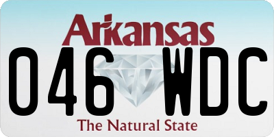 AR license plate 046WDC