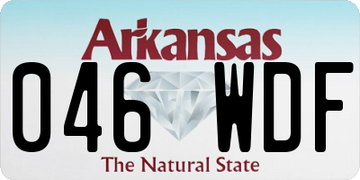 AR license plate 046WDF