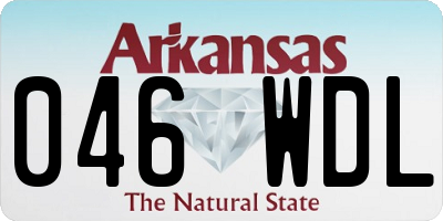 AR license plate 046WDL