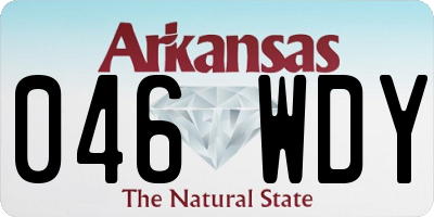 AR license plate 046WDY