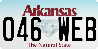AR license plate 046WEB