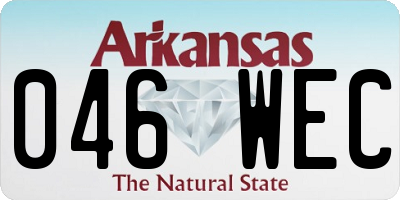 AR license plate 046WEC