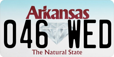 AR license plate 046WED