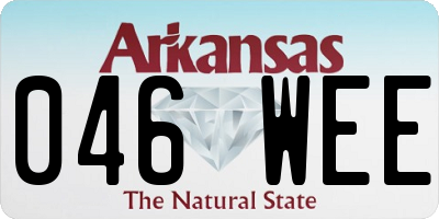 AR license plate 046WEE