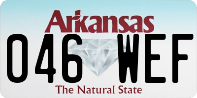 AR license plate 046WEF