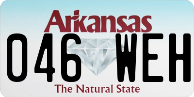 AR license plate 046WEH
