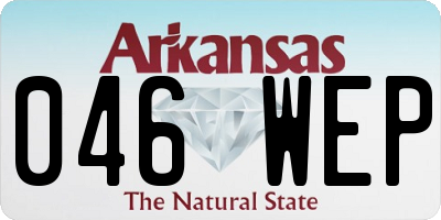 AR license plate 046WEP