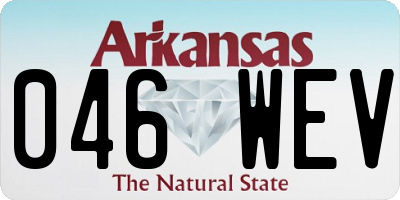 AR license plate 046WEV